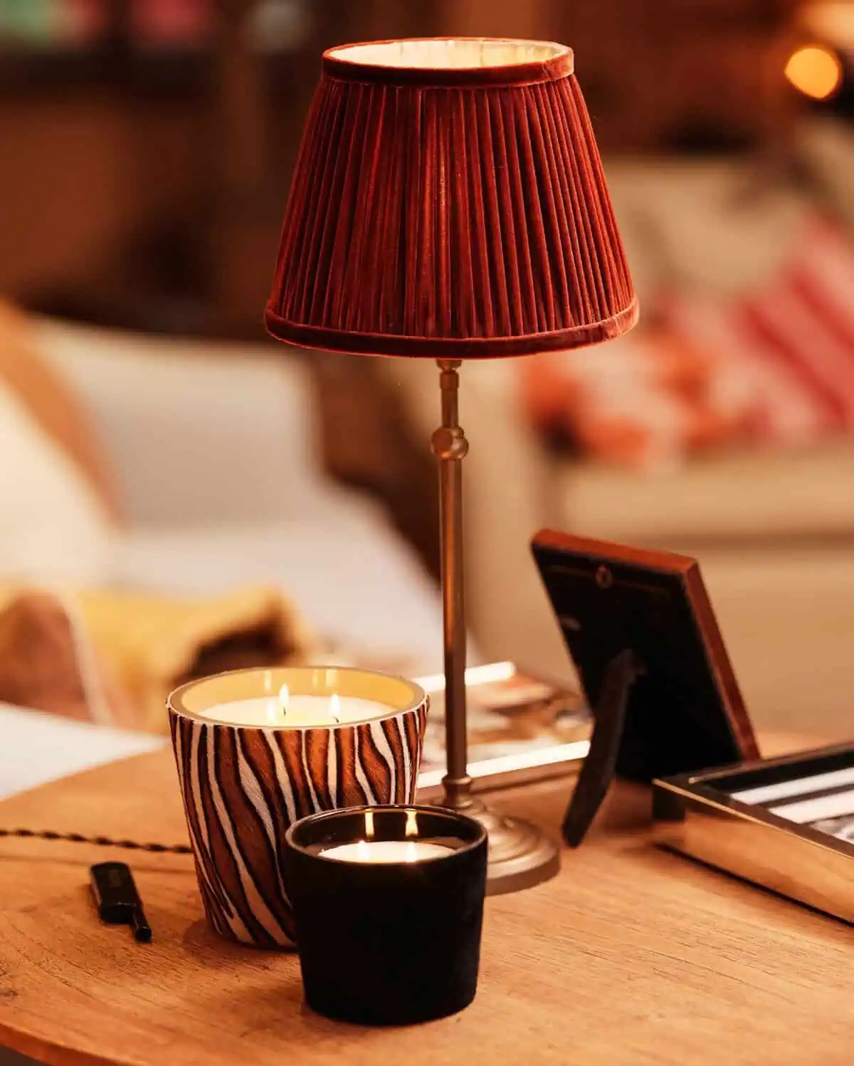 Victoria With Love Luxurious candles on mortex table